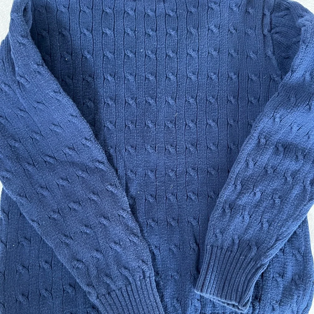 Navy blue Ralph Lauren sweater . Kids size large. Cotton.Excellent condition - Picture 2 of 4